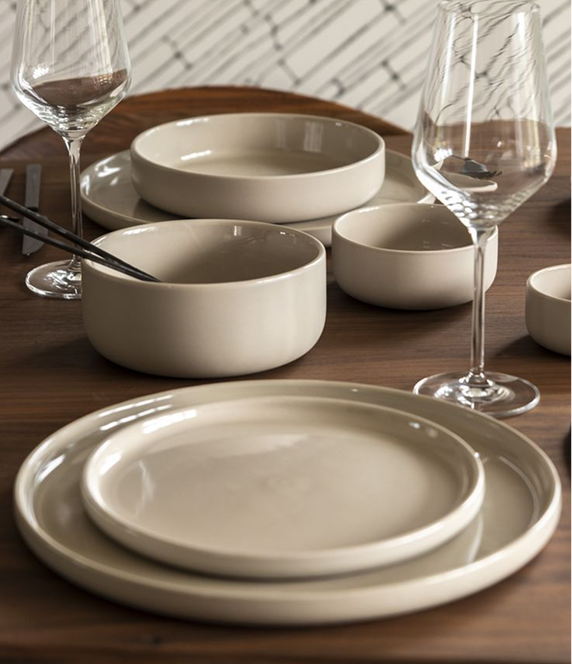 Sand Dune Matte Ceramic Dinner Set